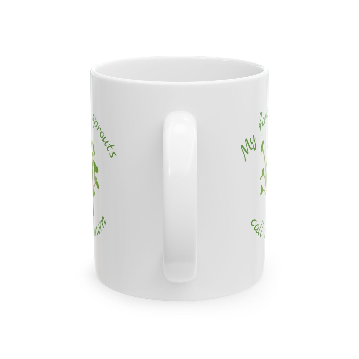 Ceramic Mug, Sprout Mom Coffee Cup, Mother's Day Gift, Plant Lover Tea Mug, Gardening Gift, Funny Mom Mug, Gift for Her