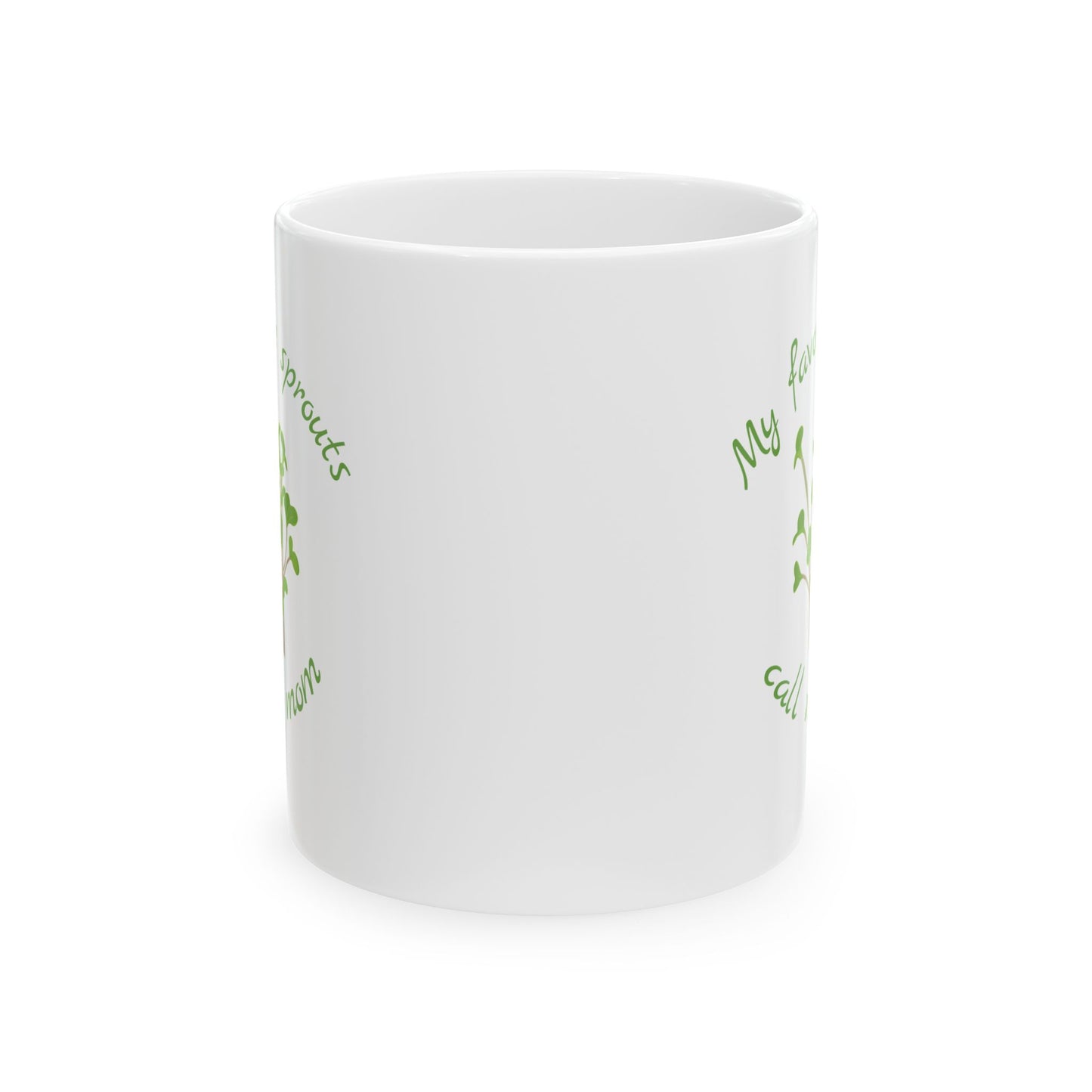 Ceramic Mug, Sprout Mom Coffee Cup, Mother's Day Gift, Plant Lover Tea Mug, Gardening Gift, Funny Mom Mug, Gift for Her